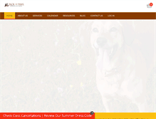 Tablet Screenshot of packofpawsdogtraining.com